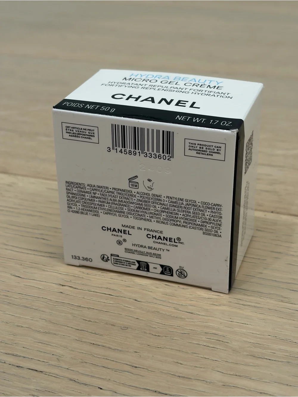 Chanel Hydra Beauty Hydro Micro Gel Crème - Brand New + Sealed!